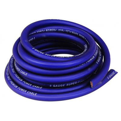 SAEJ 1128 स्टिंगर ट्रू गेज 1/0 AWG प्रदर्शन के लिए घुमावदार OFC कार ऑडियो पावर वायर