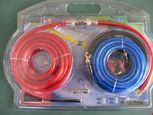 COAXIAL कनेक्टर प्रकार कार ऑडियो एम्पलीफायर OFC इंस्टॉलेशन वायरिंग किट