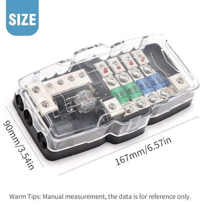 0 AWG 12V मल्टीफंक्शनल मिनी एएनएल फ्यूज बॉक्स वितरण ब्लॉक वाहनों के लिए