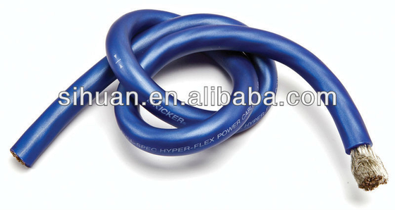 पीवीसी जैकेट ओएफसी सीसीए 2/0awg 1/0awg 2awg 4awg पीवीसी इन्सुलेशन के साथ कार ऑडियो एम्पलीफायर पावर केबल