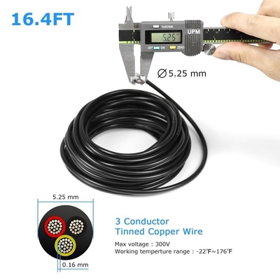 18AWG 2 कंडक्टर 20AWG 3 कंडक्टर इलेक्ट्रिकल वायर स्ट्रैंड्ड पीवीसी टिन्ड कॉपर वायर
