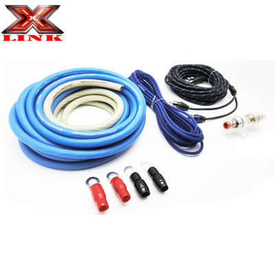 OFC कंडक्टर 0 2 4 6 8 AWG गेज GA स्पीकर सिस्टम के लिए कार ऑडियो केबल किट