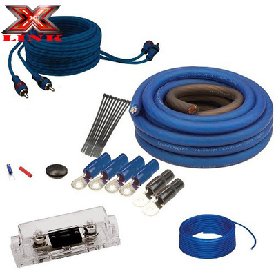 OFC कंडक्टर 0 2 4 6 8 AWG गेज GA स्पीकर सिस्टम के लिए कार ऑडियो केबल किट