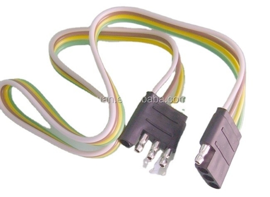 2.8X बाहरी व्यास 4c 18AWG बंधा हुआ ट्रेलर तार प्लग के साथ केबल नंगे तांबे कंडक्टर