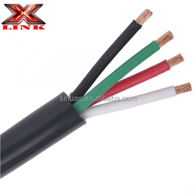 स्ट्रैंड्ड कंडक्टर घरेलू उपकरण विद्युत तार 14 ga x4c 18awg x3c काले या सफेद में