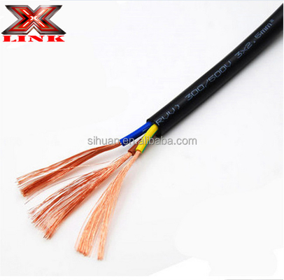 स्ट्रैंड्ड कंडक्टर घरेलू उपकरण विद्युत तार 14 ga x4c 18awg x3c काले या सफेद में