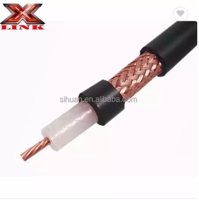 50 ओम कम हानि वाला तांबा कंडक्टर RG213U UHF VHF VB रेडियो समाक्षीय संचार केबल