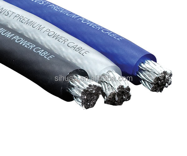 प्रदर्शन के लिए वाटरप्रूफ टिन OFC 4 AWG ओवरसाइज्ड 1/0 गेज कार ऑडियो पावर वायर
