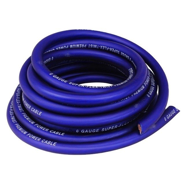 SAEJ 1128 स्टिंगर ट्रू गेज 1/0 AWG प्रदर्शन के लिए घुमावदार OFC कार ऑडियो पावर वायर