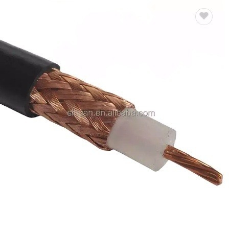50 ओम कम हानि वाला तांबा कंडक्टर RG213U UHF VHF VB रेडियो समाक्षीय संचार केबल