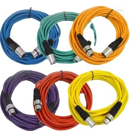 24AWG पीवीसी इन्सुलेशन माइक्रोफोन रेडियो स्टेशन और स्पीकर सिस्टम के लिए एक्सएलआर डीएमएक्स केबल