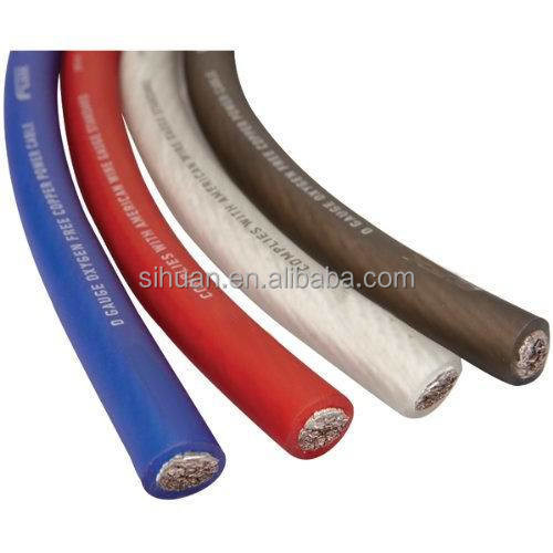 नरम पीवीसी जैकेट कार ऑडियो 2/0 गेज/awg एम्प पावर ग्राउंड केबल तार 50mm 35mm 20mm 16mm